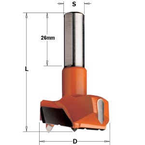 Furnitūros skylių grąžtas CMT; S=10 mm; D=40 mm 