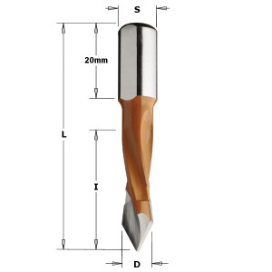 Grąžtas medienai CMT; S=10 mm; D=8 mm 