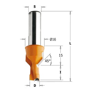 Grąžtas medienai CMT; S=10x25 mm; D=8x12 mm 