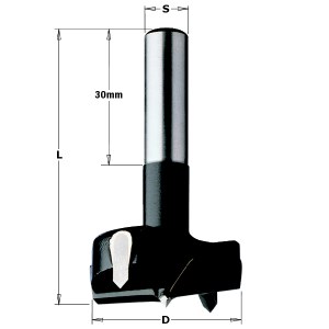 Furnitūros skylių grąžtas CMT; S=8 mm; D=40 mm 
