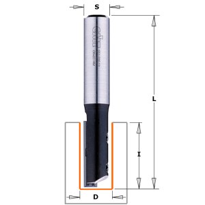 Tiesi pirštinė freza CMT; S=8 mm; D=12 mm 
