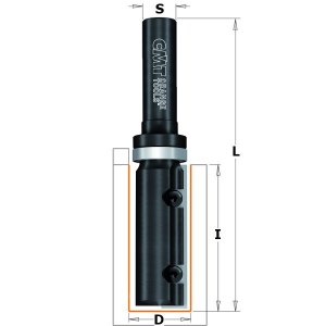 Tiesi pirštinė freza CMT; S=1/2''; D=19 mm 