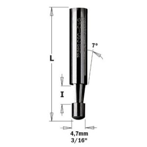 Kopijuojanti freza CMT; S=6 mm; D=4,5/6'' 