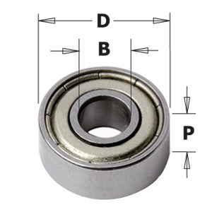 Atraminis guolis CMT 791.012.00; 22x8x6,8 mm 