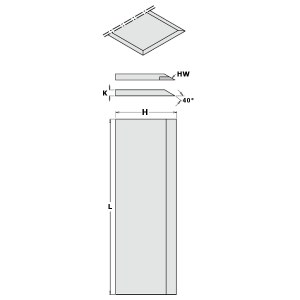 Obliavimo peiliai CMT 792.182.30; 180x3x30 mm; 2 vnt.