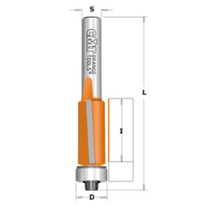 Kopijuojanti freza CMT flush trim; 1/4'' (6,35 mm); 1 vnt.