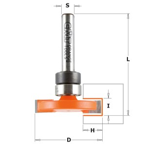 Diskinė griovelių freza CMT 822.023.11B; 6,35/31,75 mm; su guoliu