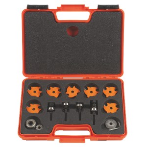 Frezų rinkinys CMT slot cutters; 1/2'' (12,7 mm); 15 dalių
