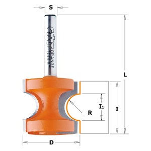 Apvalinimo freza CMT; S=1/2''; D=34,9 mm 
