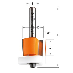 Kopijuojanti freza CMT; S=8 mm; D=12,7 mm; su guoliu