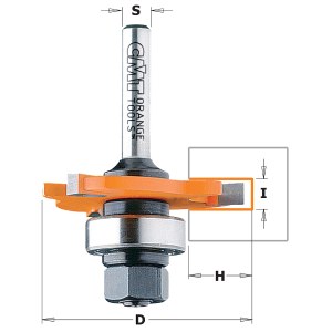 Diskinė griovelių freza CMT 922.330.11A; 3/47,6 mm; su guoliu
