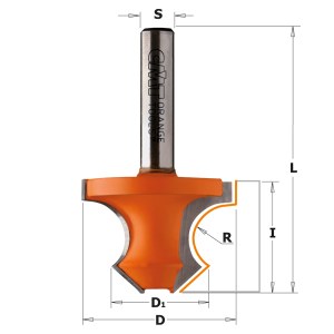 Profilinė freza CMT; S=8 mm; D=36 mm; R=8 mm 