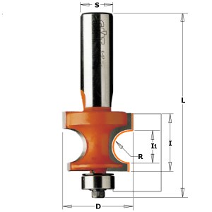 Apvalinimo freza CMT; S=8 mm; D=25,4 mm 