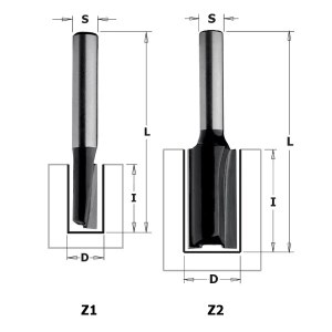 Tiesi pirštinė freza CMT Contractor K911-120; 12/20/51 mm 
