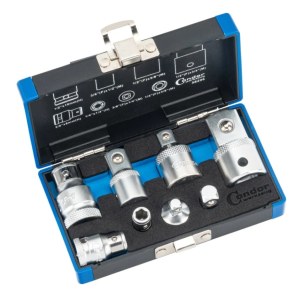 Adapterių rinkinys Condor Werkzeug C38206; 1/2''; 1/4''; 3/4''; 3/8''; 8 vnt.