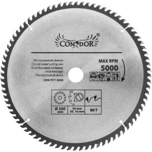 Pjovimo diskai Condor CON-TCT-3008; 300 mm; Z80
