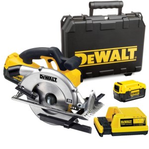 Akumuliatorinis diskinis pjūklas DeWalt DC300M2; 36 V; 2x4,0 Ah akum.