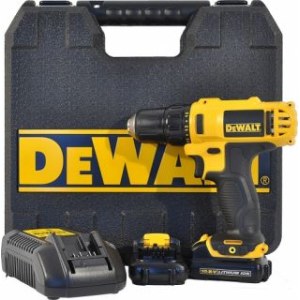 Akumuliatorinis suktuvas-gręžtuvas DeWalt DCD710S2; 10,8 V; 2x1,5 Ah akum.