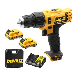 Smūginis suktuvas-gręžtuvas DeWalt DCD716C2-QW; 10,8 V; 2x1,3 Ah akum.