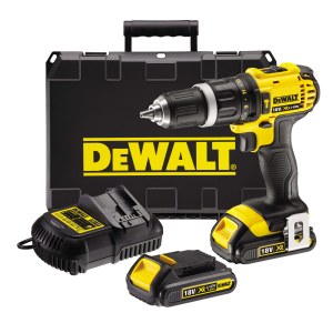 Smūginis suktuvas-gręžtuvas DeWalt DCD785C2; 18 V; 2x1,5 Ah akum.