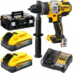 Akum. smūginis suktuvas-gręžtuvas DeWalt DCD999H2T-QW; 18 V; 2x5,0 Ah akum.