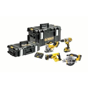 Įrankių rinkinys DeWalt DCK453P3 (DCD995 + DCS391 + DCS387 + DCS331); 18 V; 3x5,0 Ah akum.
