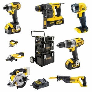 Įrankių rinkinys DeWalt DCK891M4; 18 V; 4x4,0 Ah akum.