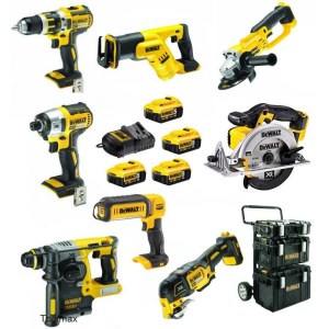 Įrankių rinkinys DeWalt DCK894P4; 18 V; 4x5,0 Ah akum.