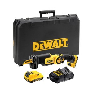 Akumuliatorinis tiesinis pjūklas DeWalt DCS310D2; 10,8V; 2x2,0 Ah akum.