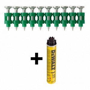 Vinys DeWalt DDF6110030; 2,6x30 mm; 700 vnt. + dujų balionėlis   