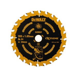 Pjovimo diskas DeWalt DT10397-QZ; 165x20 mm; T24/T40; 3 vnt.