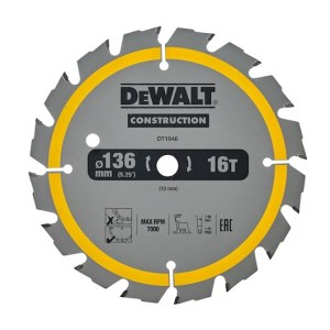 Pjovimo diskas DeWalt DT1946-QZ; 136x10 mm; Z16