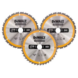 Pjovimo diskas medienai DeWalt DT1963; 250 mm; 2x24T; 1x48T; 3 vnt. 