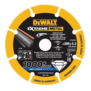 Pjovimo diskas metalui DeWalt; 305x3,3x25,4 mm 