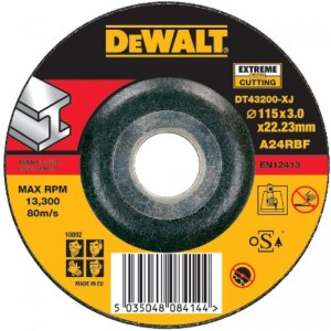 Abrazyvinis pjovimo diskas DeWalt DT43200-XJ; 115x3 mm