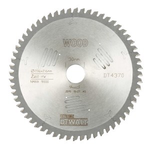 Pjovimo diskas medienai DeWalt DT4370-QZ; 216x30 mm; 60T