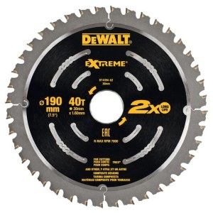 Pjovimo diskas DeWalt DT4394; 190x30 mm; T40