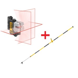 Kryžminis lazerinis nivelyras DeWalt DW089KPOL (DW089+DE0882) 