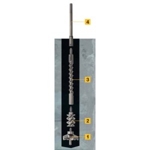 Grąžtas betonui Diager ''Power Max''; 953 mm; 52 mm komplektas