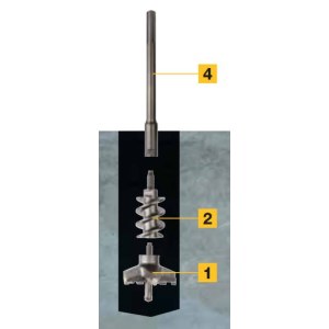 Grąžtas betonui Diager ''Power Max''; 583 mm; 80 mm komplektas