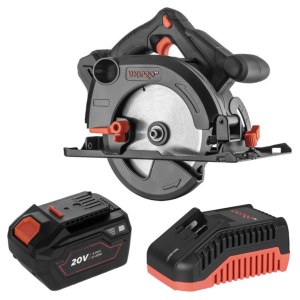 Akumuliatorinis diskinis pjūklas Dnipro-M DSC-200BC-160A ULTRA; 20 V; 1x6,0 Ah akum.