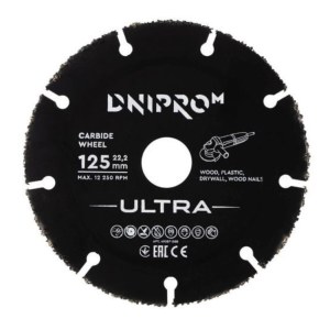 Pjovimo diskas medienai Dnipro-M 49307000; 125x1x22,2 mm