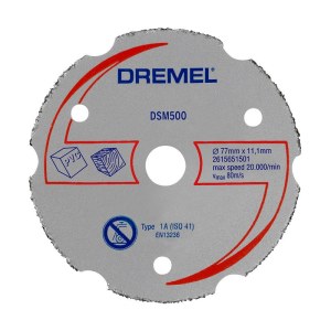 Daugiafunkcinis karbidinis plokštuminio pjovimo diskas Dremel 2615S500JB; 77 mm 
