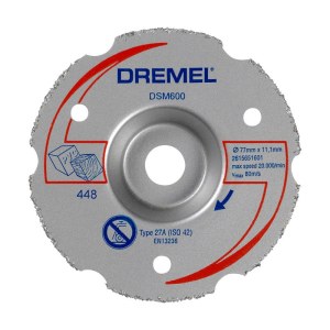 Daugiafunkcinis karbidinis plokštuminio pjovimo diskas Dremel 2615S600JB; 77 mm