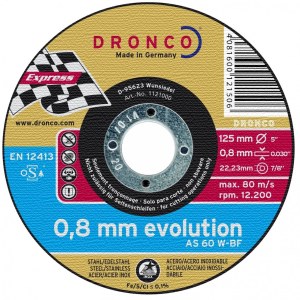 Pjovimo diskas metalui Dronco AS60W T41; 125x0,8x22,23 mm