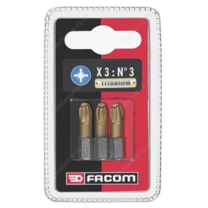 Sukimo antgalių komplektas Facom; PZ1; 3 vnt.