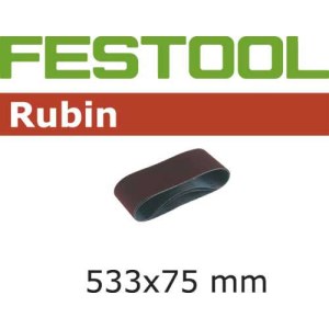 Šlif. juosta juostiniam šlifuokliui Rubin; 75x533 mm; P150; 10 vnt.