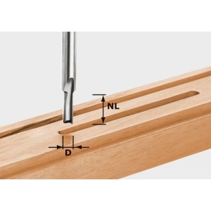 Ištisinio kietlydinio griovelių freza Festool 17/55 mm 