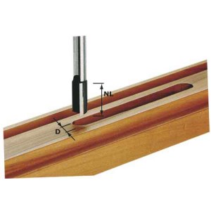 Griovelių freza su galiniais ašmenimis Festool; 22 mm; 90 mm 