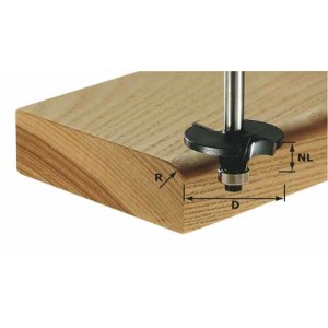 Suapvalinimo freza Festool 6/14/54 mm su guoliu